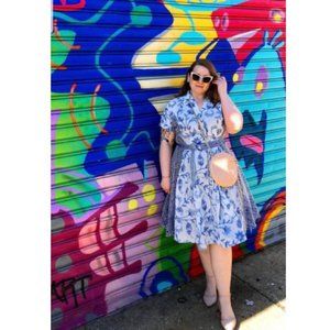 ANTHROPOLOGIE 18W Byron Lars Laguna Mini Dress